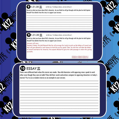 Casablanca Movie Guide | Worksheet | Questions | Google Slides (PG - 1942) Sample