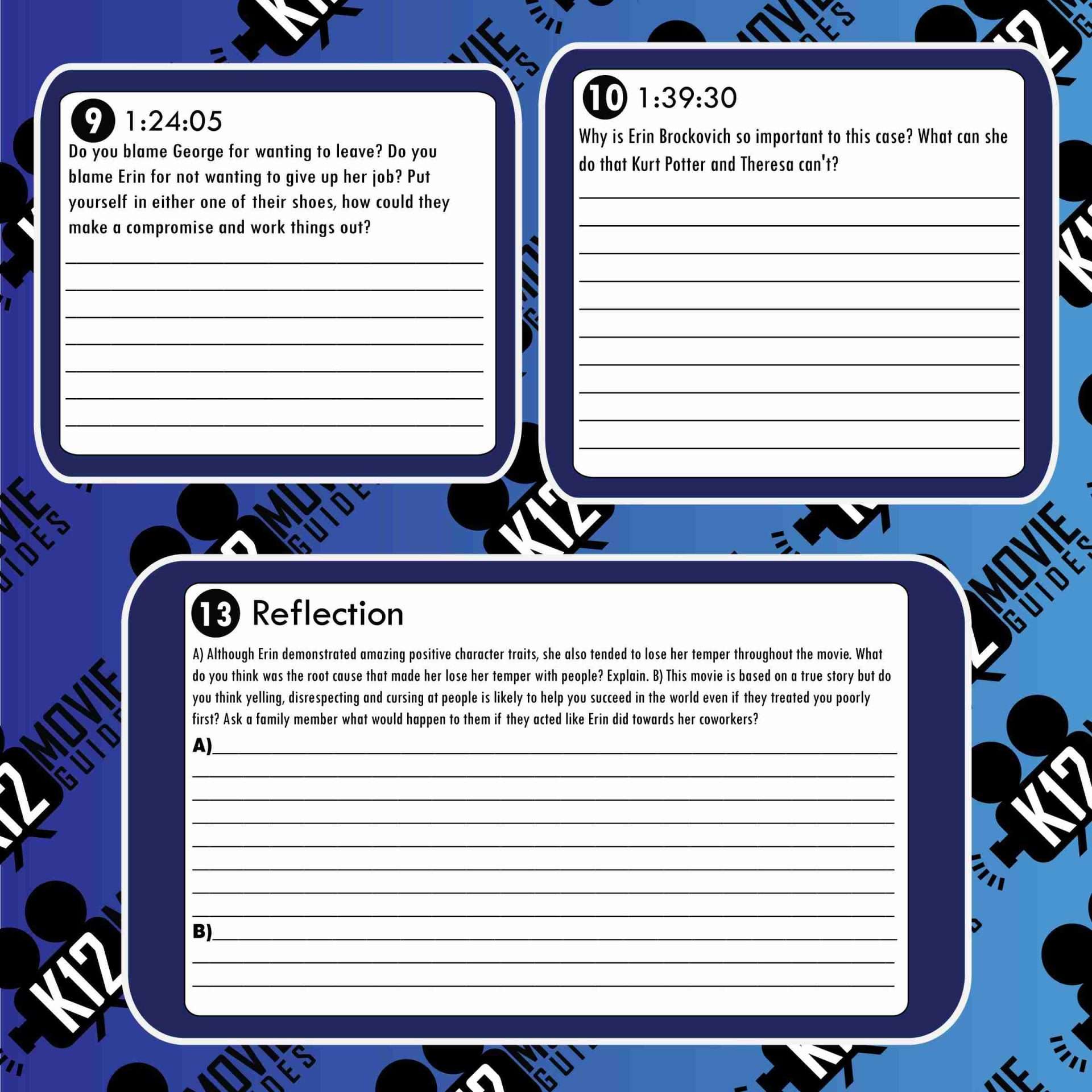 Erin Brockovich Movie Guide | Questions | Worksheet (R - 2000) Sample