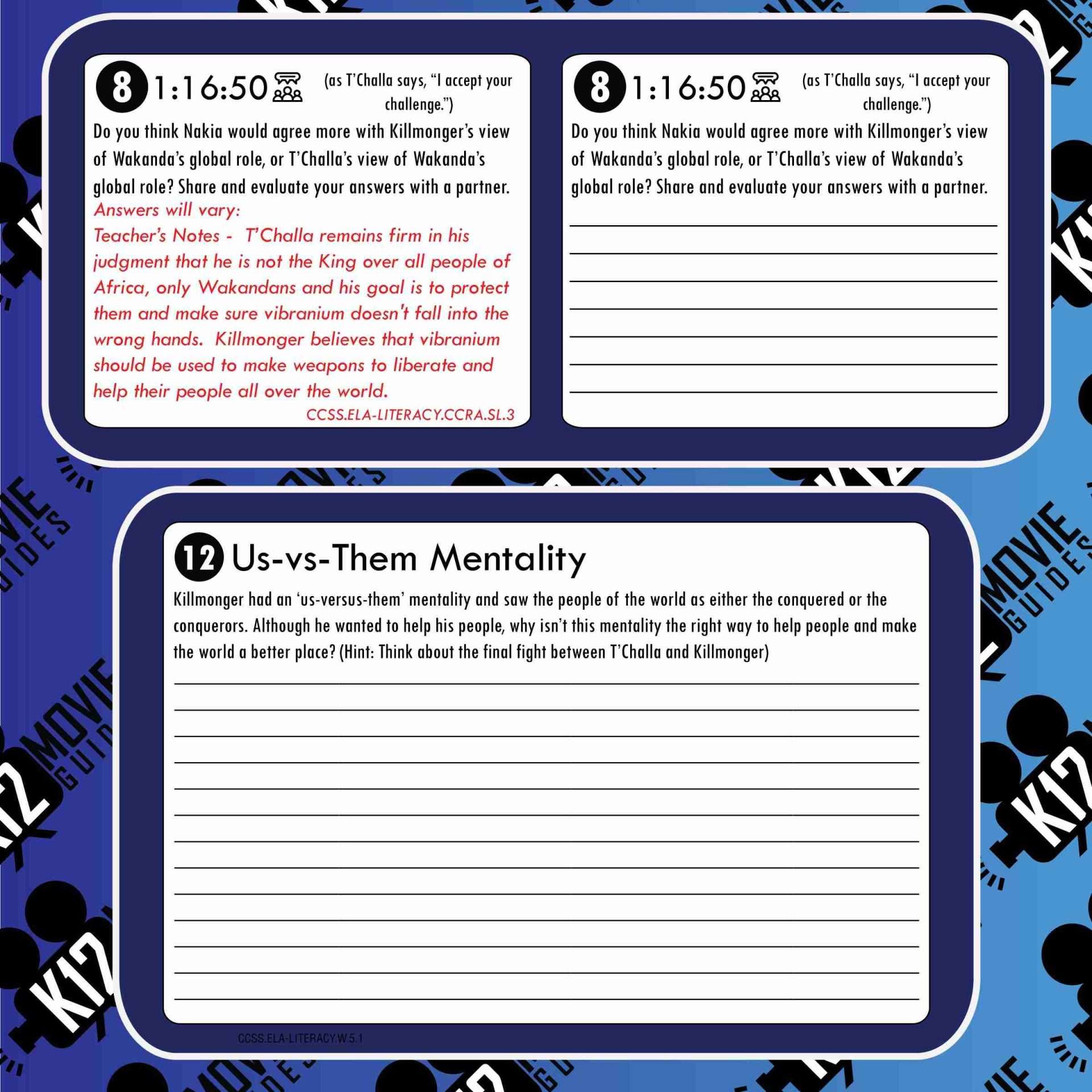 Black Panther Movie Guide | Questions | Worksheet | Google Form (PG13 - 2018) Free Sample