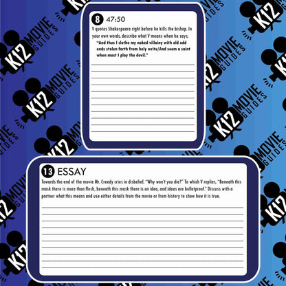 V for Vendetta Movie Guide | Questions | Worksheet (R - 2005) Free Sample