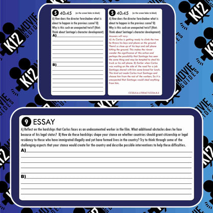 A Better Life Movie Guide | Worksheet | Questions | Immigration (PG13 - 2011) Sample