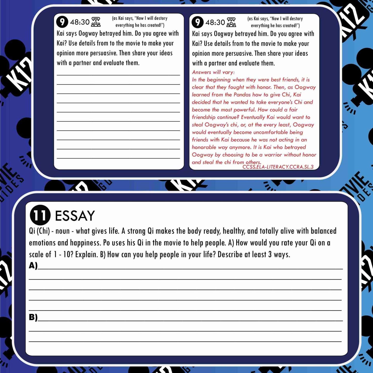 Kung Fu Panda 3 Movie Guide | Questions | Worksheet (PG - 2016) Free