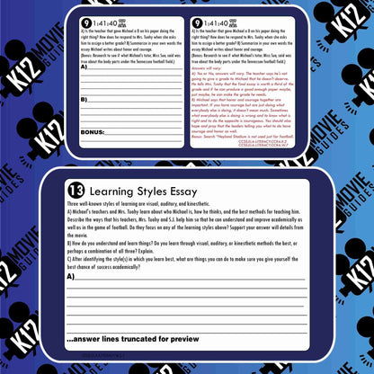 The Blind Side Movie Guide | Questions | Worksheet (PG13 - 2009) Free Questions
