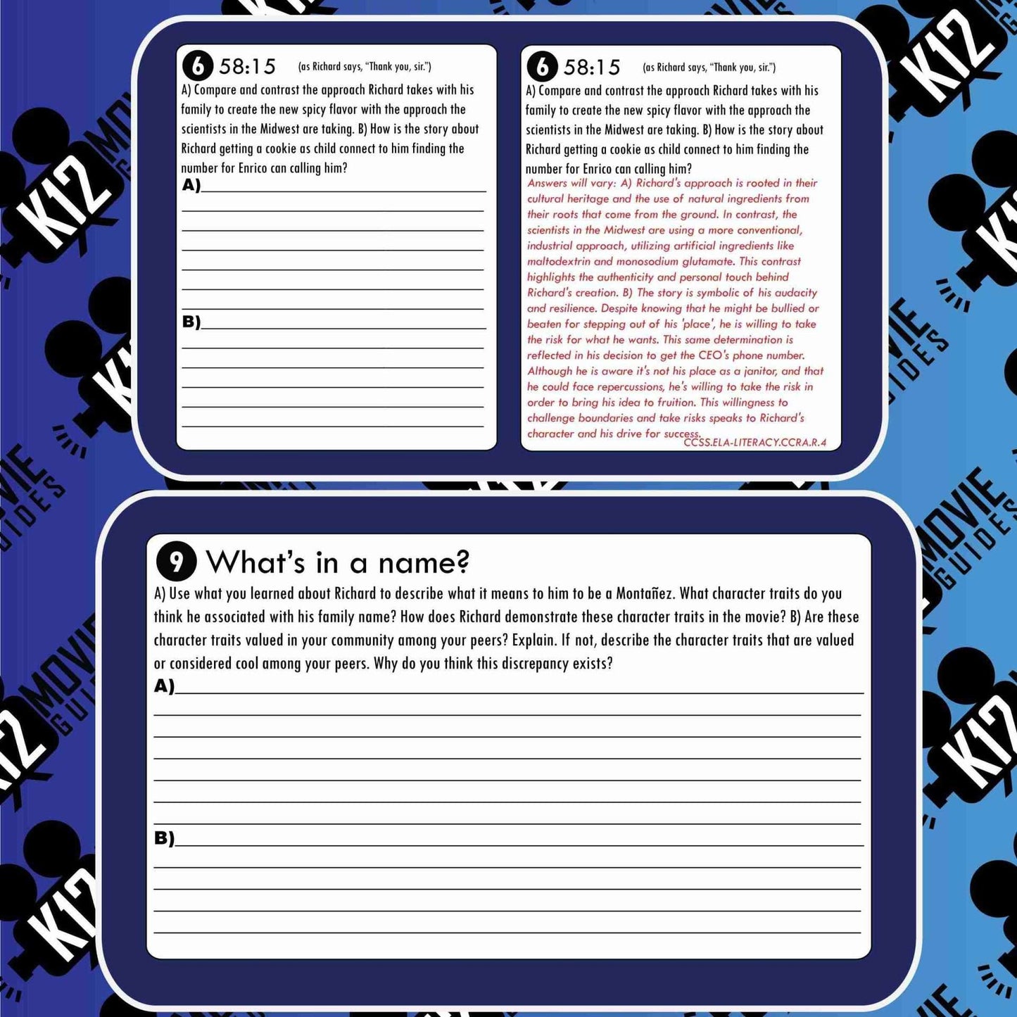 Flamin' Hot Movie Guide | Worksheet | Questions (PG13 - 2023) Sample