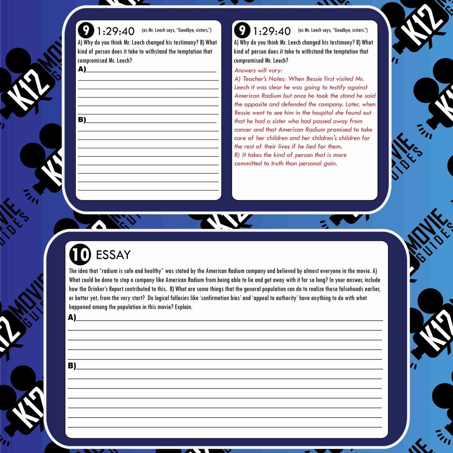 Radium Girls Movie Guide | Worksheet | Questions | Google Slides (NR - 2018) Sample