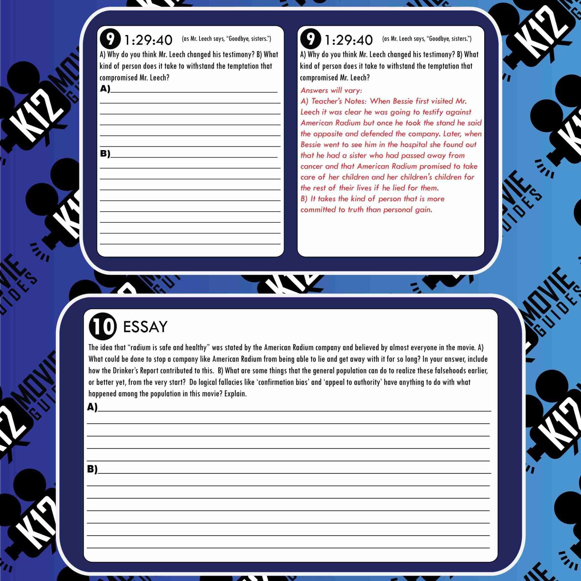 Radium Girls Movie Guide | Worksheet | Questions | Google Slides (NR - 2018) Sample