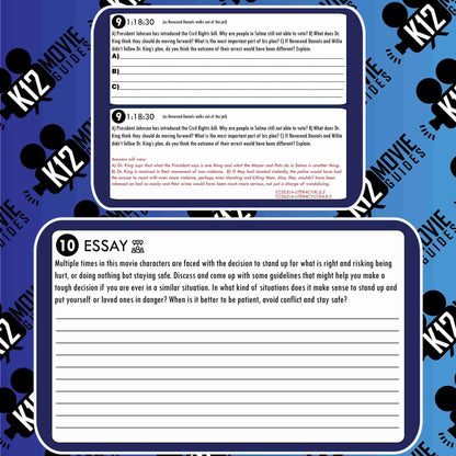 Selma, Lord, Selma Movie Guide | Worksheet | Questions | Google Classroom (TV - 1999) Sample