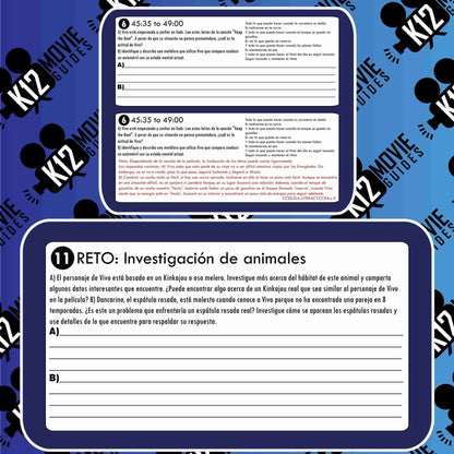 Vivo Movie Guide in Spanish | Español | Google Slides (PG - 2021) Sample