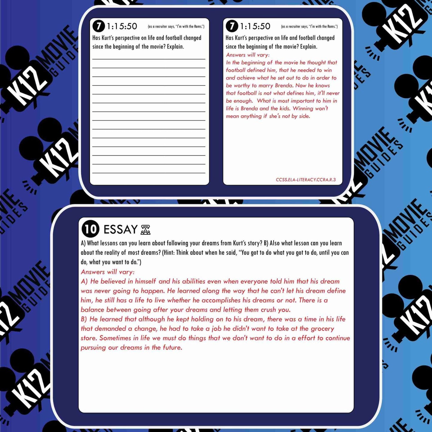 American Underdog Movie Guide | Worksheet | Google Slides (PG - 2021) | Sample