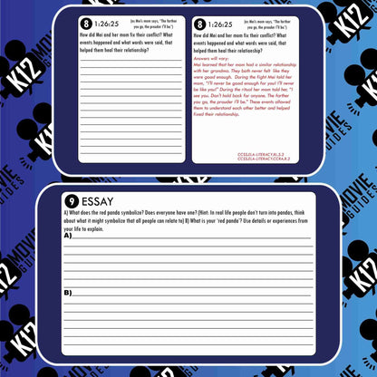 Turning Red Movie Guide | Worksheet | Questions | Google Slides (PG - 2022) Sample