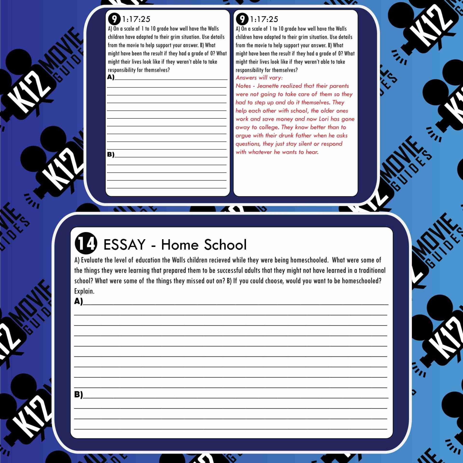The Glass Castle Movie Guide | Questions | Worksheet (PG13 - 2017) Sample
