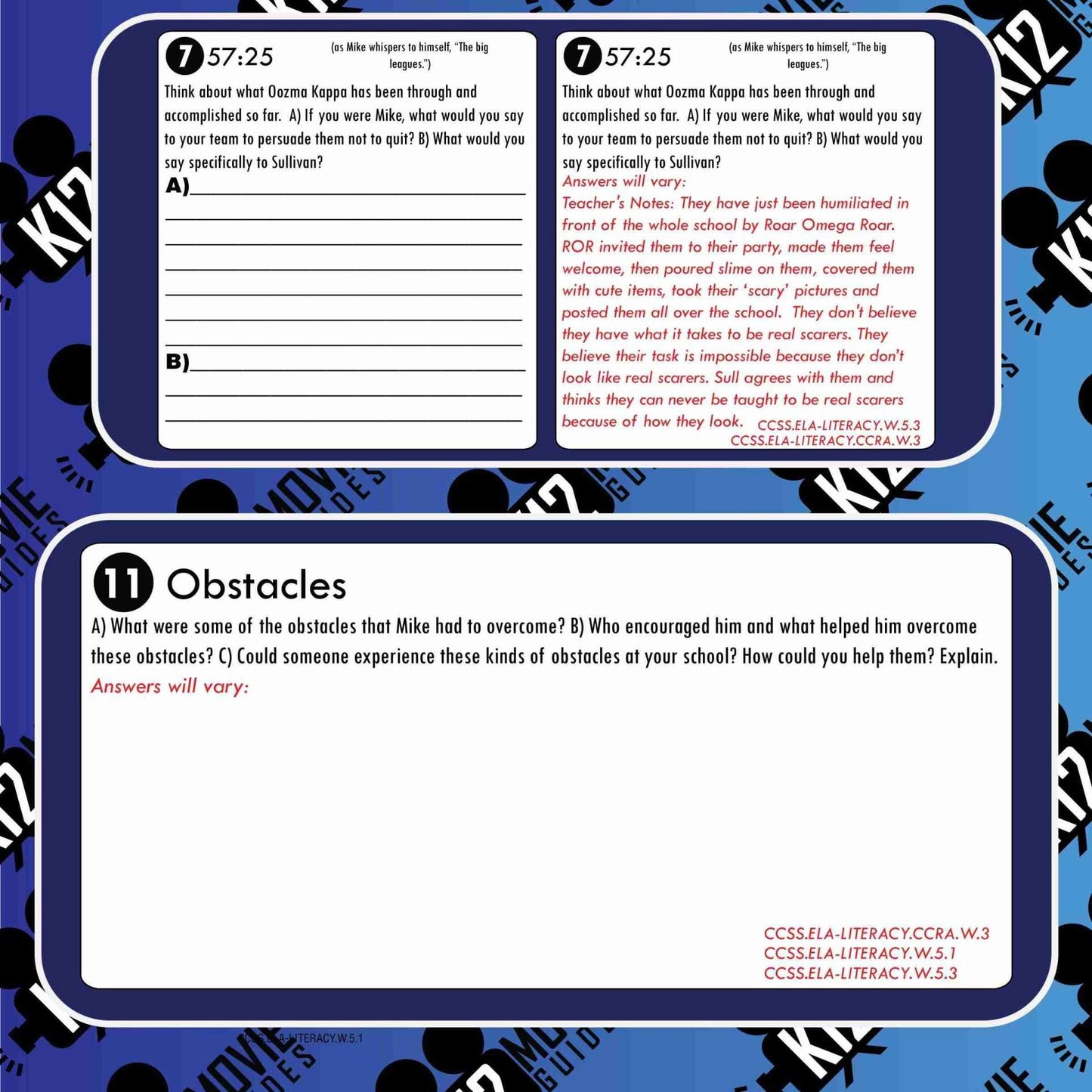 Monsters University Movie Guide | Questions | Worksheet (G - 2013) Free Sample