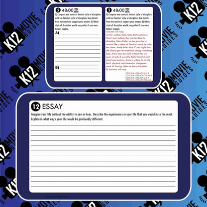 The Miracle Worker Movie Guide (Helen Keller Story) Worksheet (NR - 1962) Free Sample