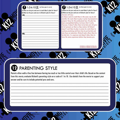 King Richard Movie Guide | Worksheet | Questions | Google Slides (PG13 - 2021) Sample