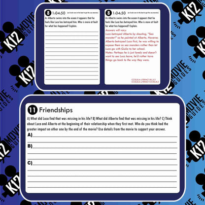 Luca Movie Guide | Worksheet | Questions | Google Classroom (PG - 2021) Sample