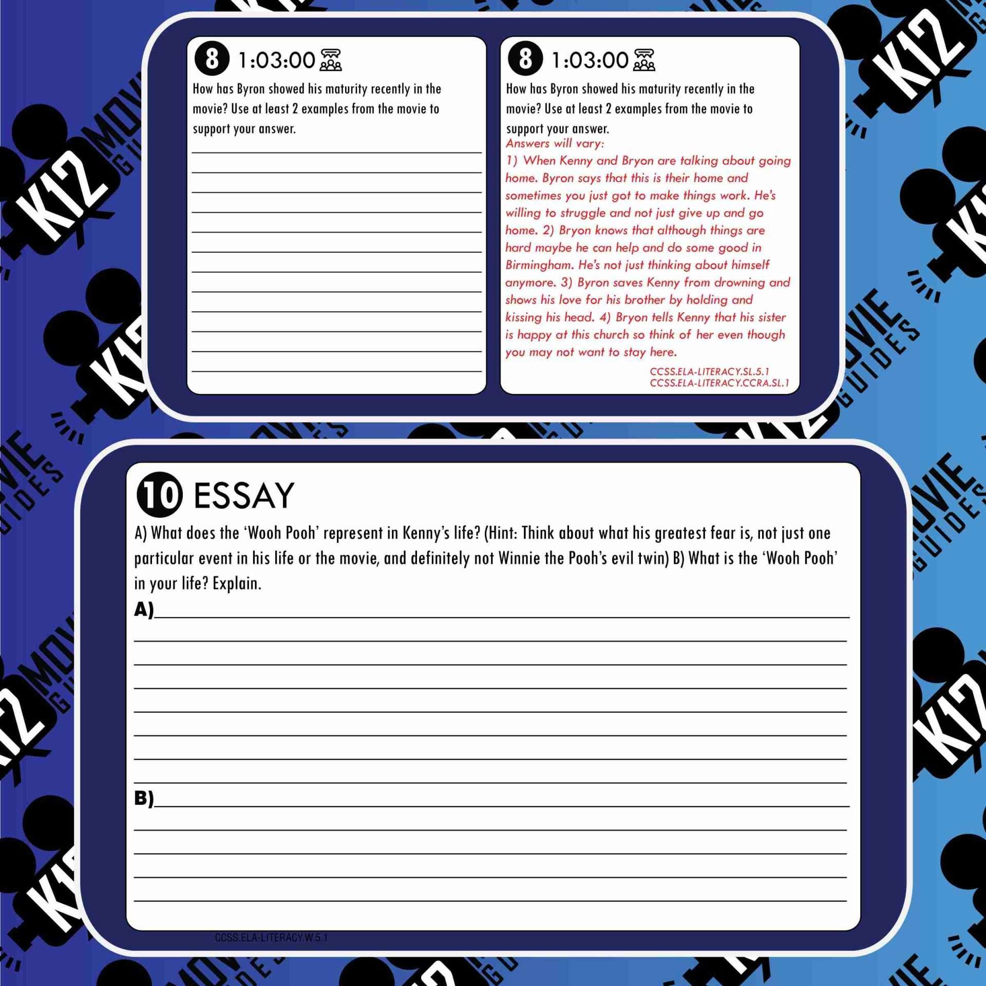 The Watsons Go to Birmingham Movie Guide | Questions | Google Form (PG - 2013) Free Sample
