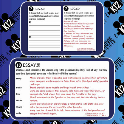 The Goonies Movie Guide | Questions | Worksheet (PG - 1985) Free Sample