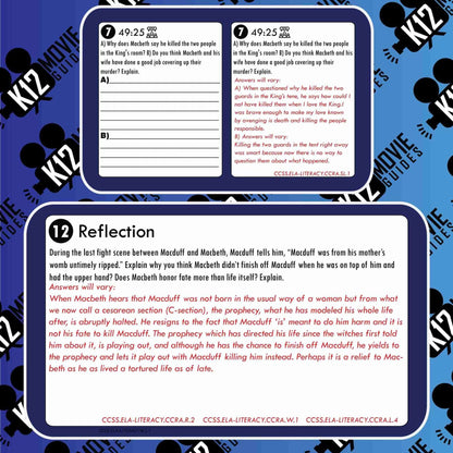 Macbeth Movie Guide | Questions | Worksheet (R - 2015) Free Sample