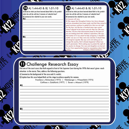 On the Basis of Sex Movie Guide | Questions | Worksheet (PG - 2018) Free Sample