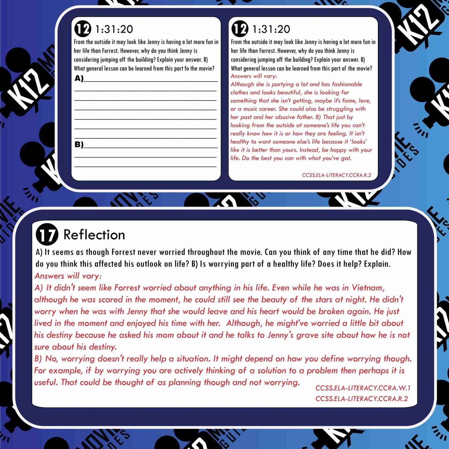 Forrest Gump Movie Guide | Questions | Worksheet | Google Form (PG13 - 1994) Free Sample