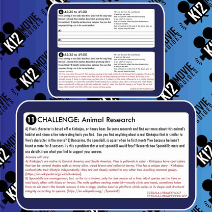 Vivo Movie Guide | Worksheet | Questions | Google Classroom (PG - 2021) Sample
