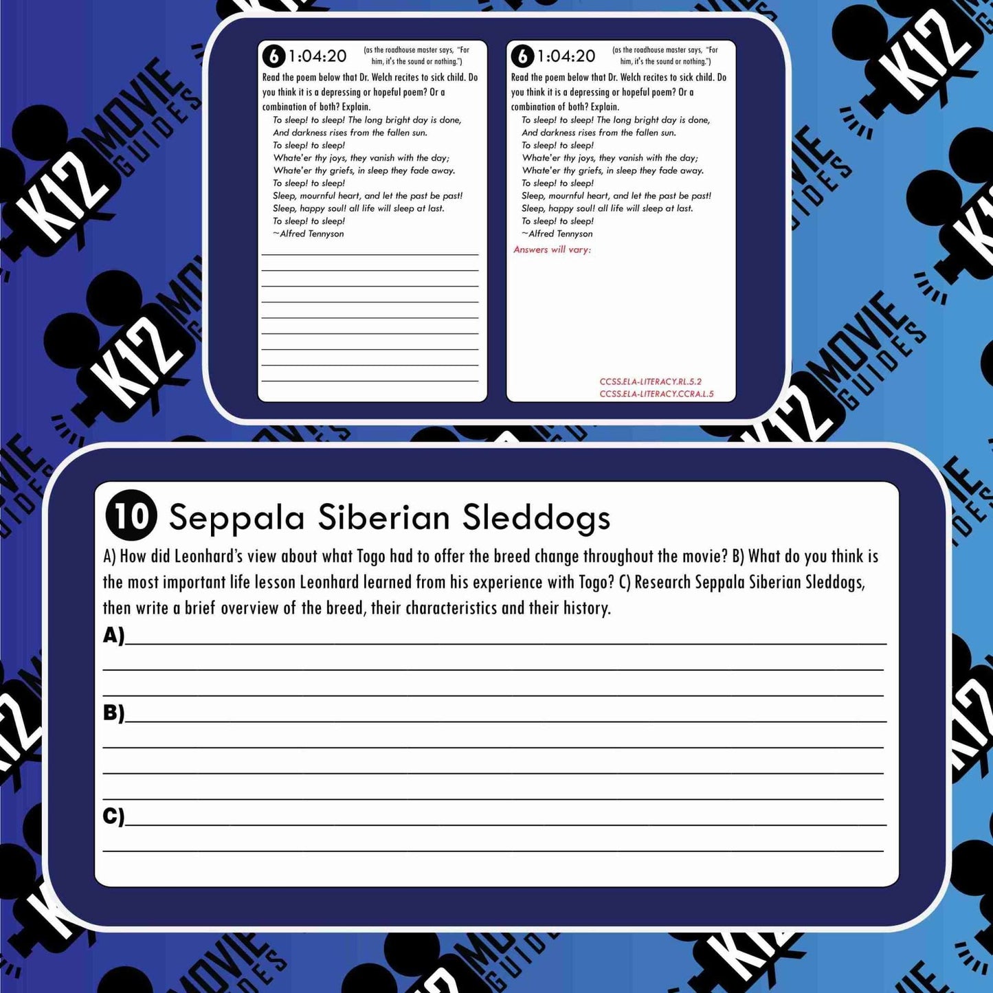 Togo Movie Guide | Questions | Worksheet (PG - 2019) Free Sample