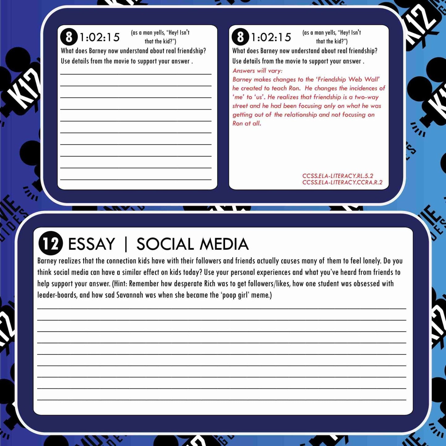Ron's Gone Wrong Movie Guide | Worksheet | Questions | Google Slides (PG - 2021) Sample
