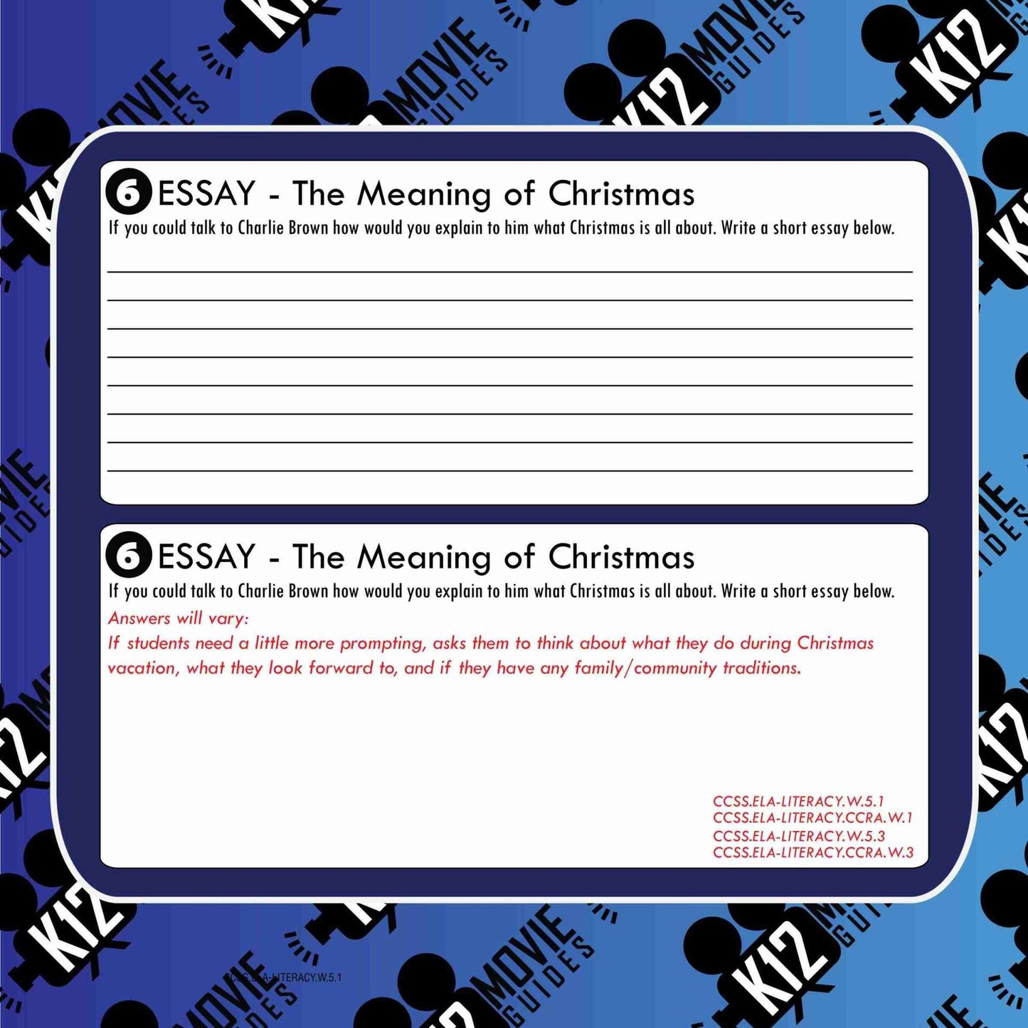 A Charlie Brown Christmas (1965) Movie Viewing Guide | Worksheet | Google Form Free Sample
