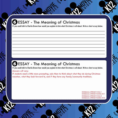 A Charlie Brown Christmas (1965) Movie Viewing Guide | Worksheet | Google Form Free Sample