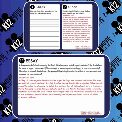 McFarland, USA Movie Guide | Questions | Worksheet | Google Forms (PG - 2015) Free Sample