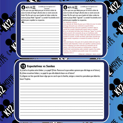 Movie Guide made for Elemental (PG - 2023) in Spanish | Español Sample