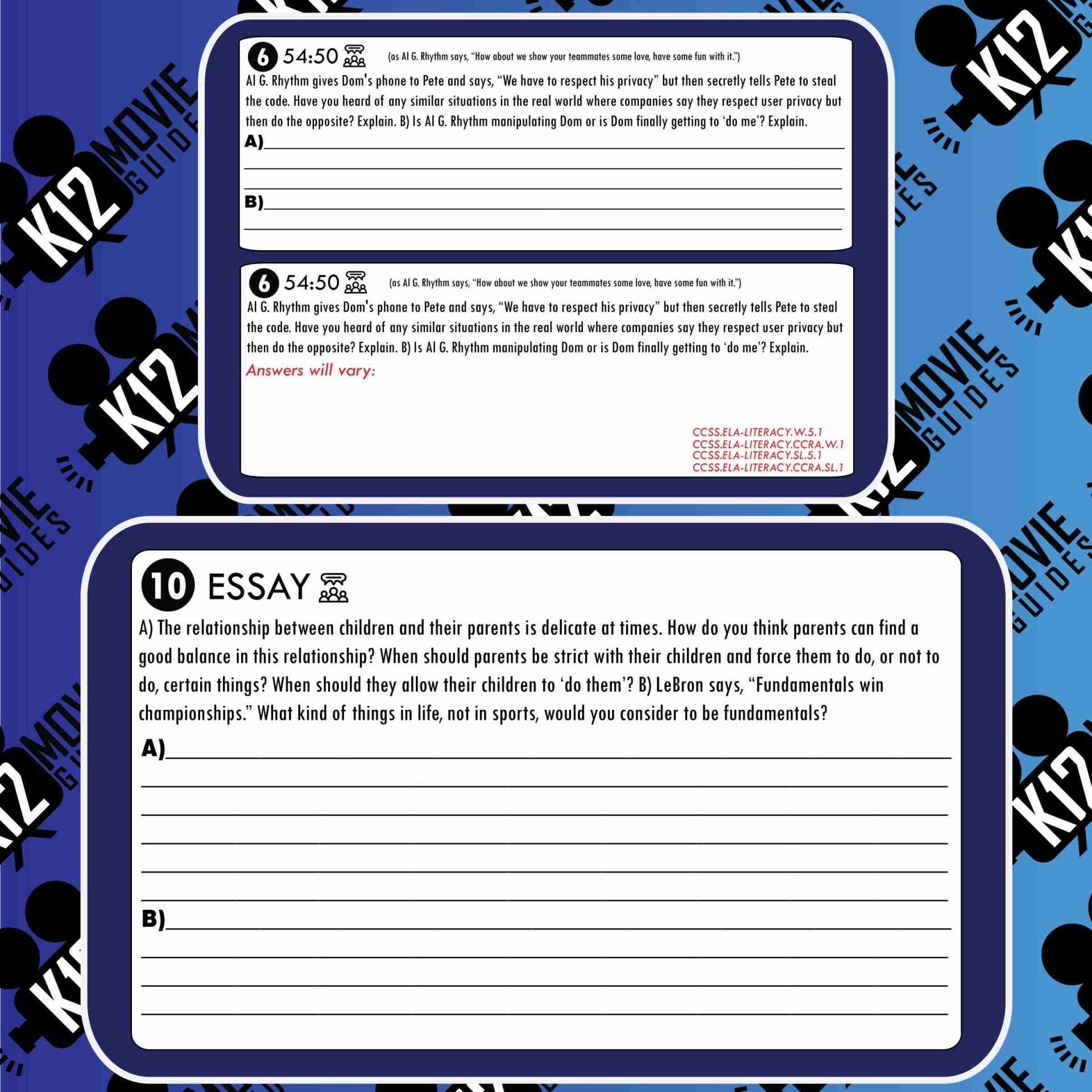 Space Jam: A New Legacy Movie Guide | Worksheet | Questions | Google (PG - 2021) Sample