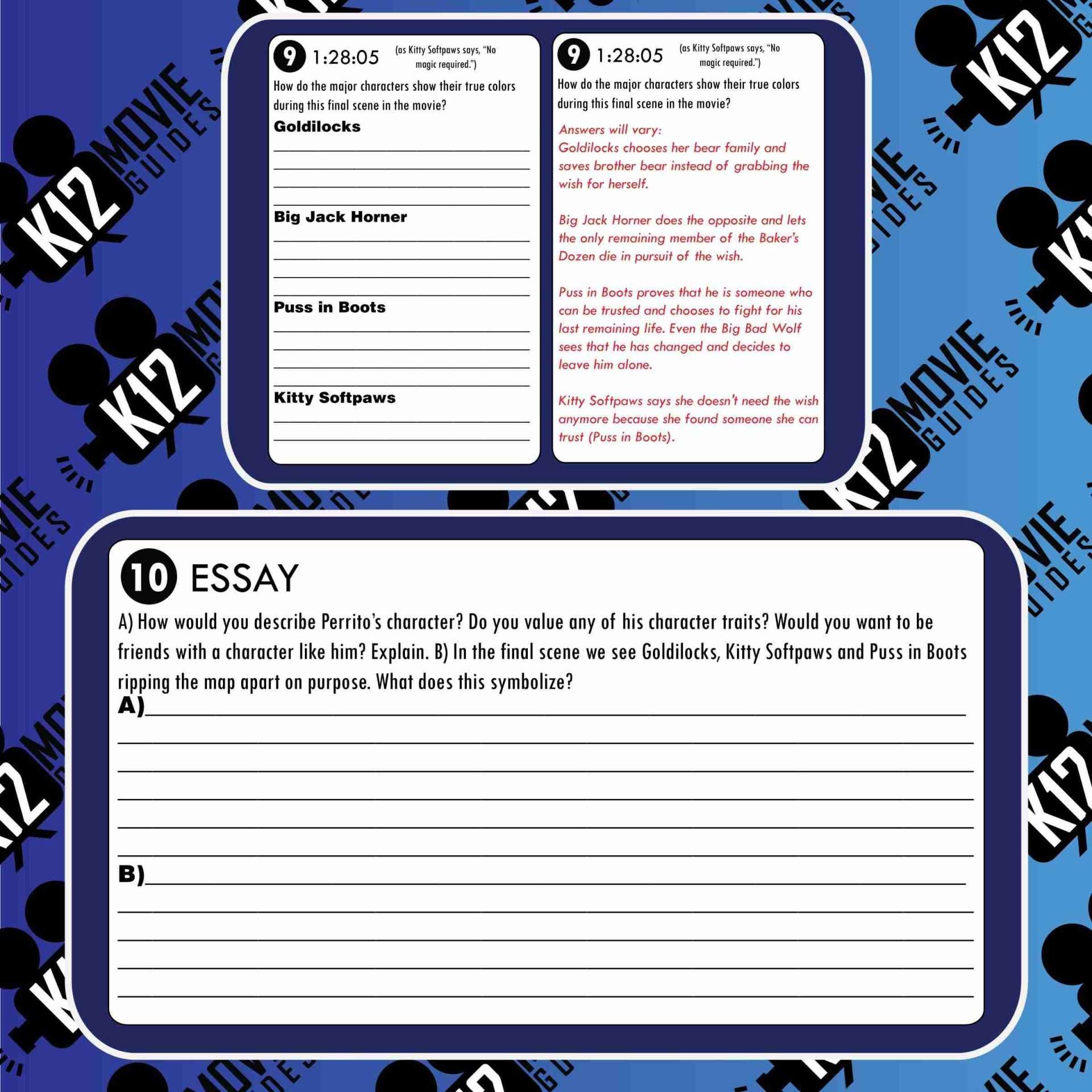 Puss in Boots: The Last Wish Movie Guide | Questions | Google Slides (PG - 2022) Sample