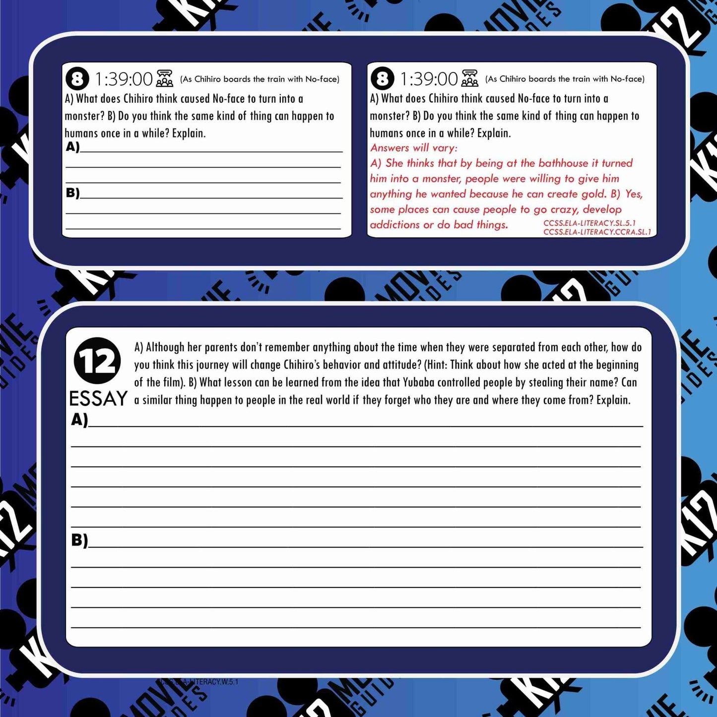 Spirited Away Movie Guide | Questions | Worksheet | Google Form (PG - 2001) Free Sample