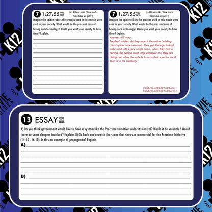 Minority Report Movie Guide | Worksheet | Questions | Google Slides (PG13 - 2002) Sample