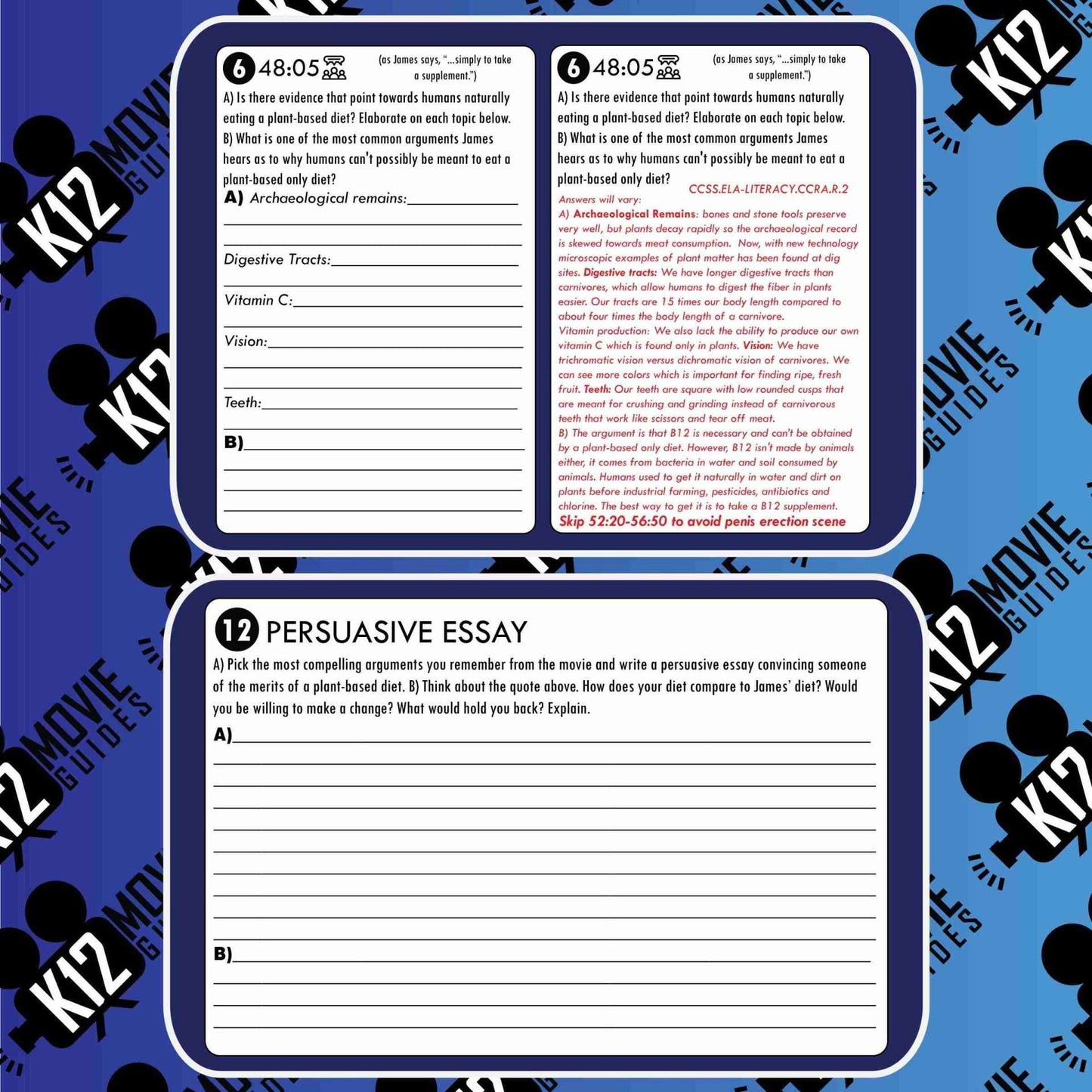 The Game Changers Documentary Movie Guide | Questions | Worksheet (2018) Free Sample