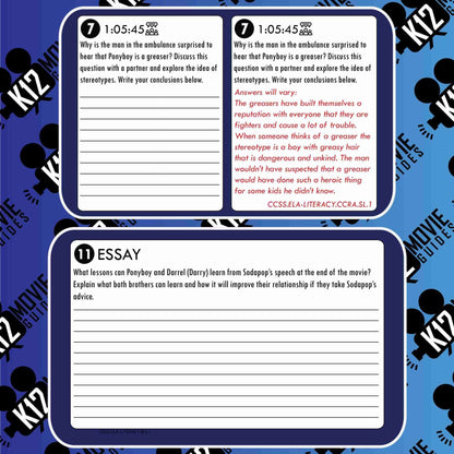 The Outsiders Movie Guide | Questions | Worksheet (PG13 - 1983) Free Sample