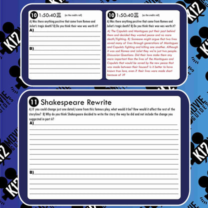 Romeo and Juliet Movie Guide | Questions | Worksheet (PG13 - 2013) Free Sample
