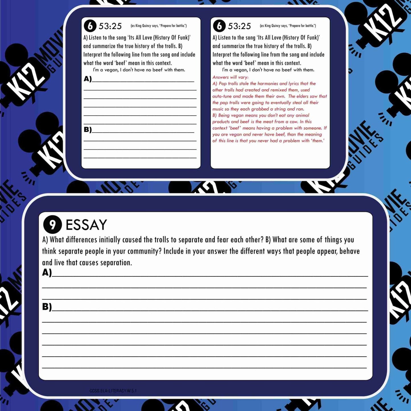 Trolls World Tour Free Movie Guide | Questions | Worksheet (PG - 2020)