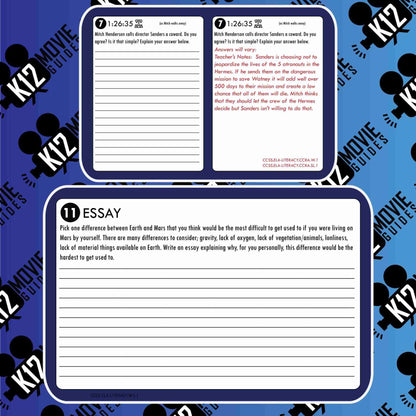 The Martian Movie Guide | Questions | Worksheet (PG13 - 2015) Sample Questions