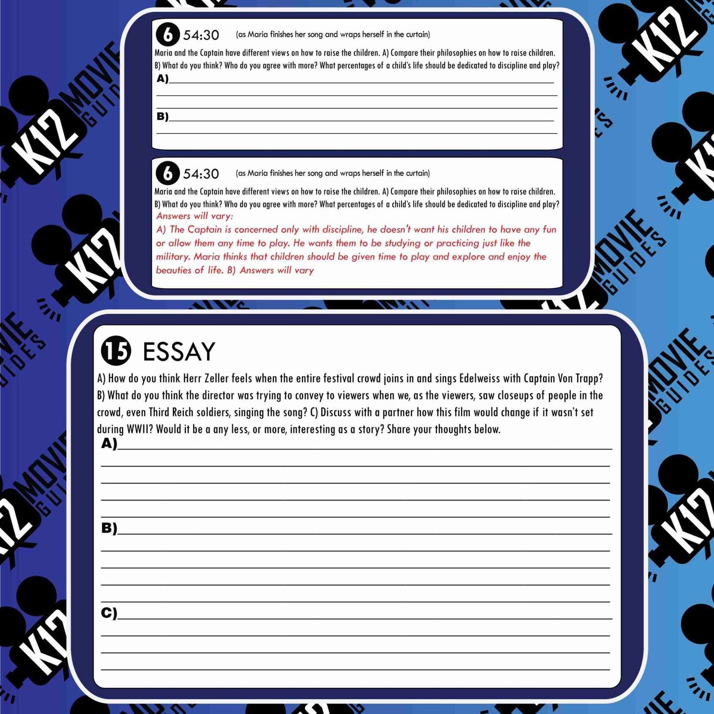 The Sound of Music Movie Guide | Questions | Worksheet (G - 1965) Free Sample