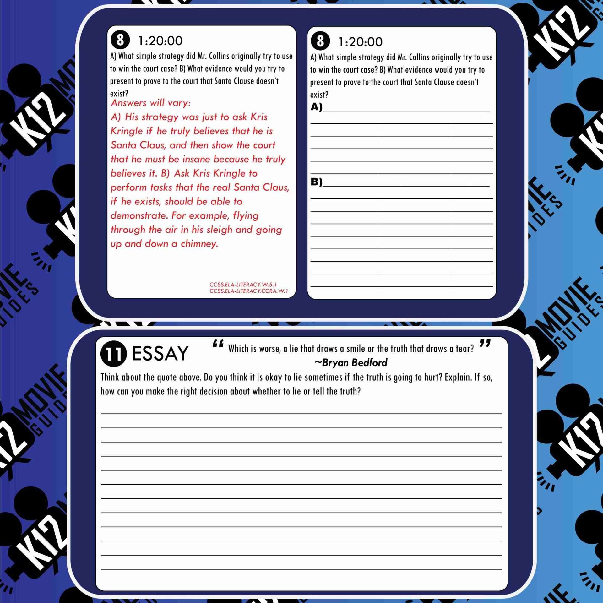 Miracle on 34th Street Movie Guide | Questions | Worksheet | Google (PG - 1994) Free Sample