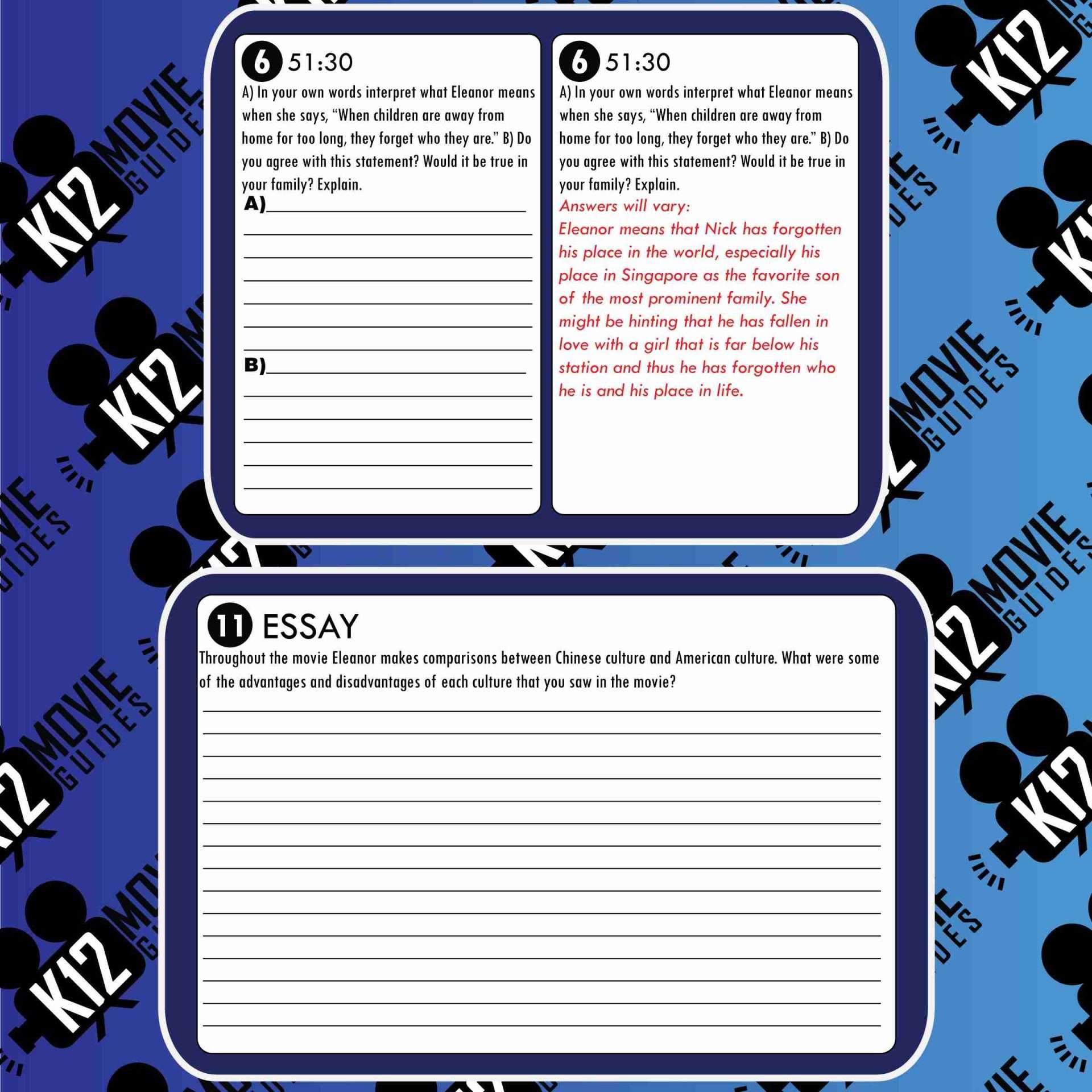 Crazy Rich Asians Movie Guide | Questions | Worksheet (PG13 - 2018) Sample
