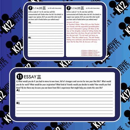 Kiki's Delivery Service Movie Guide | Worksheet | Google Slides (G - 1989) Sample