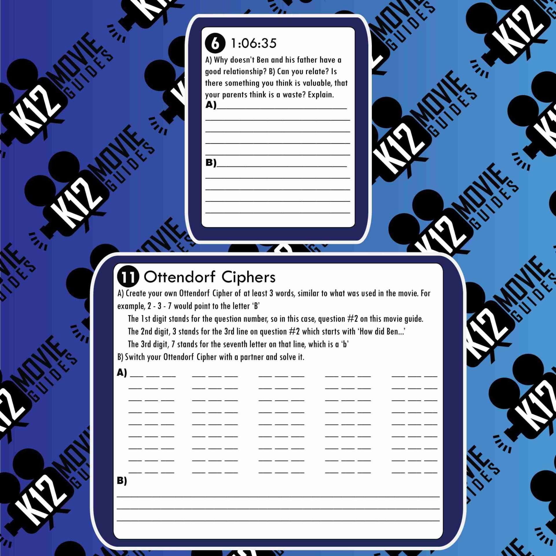 National Treasure Movie Guide | Questions | Worksheet (PG - 2004) Sample