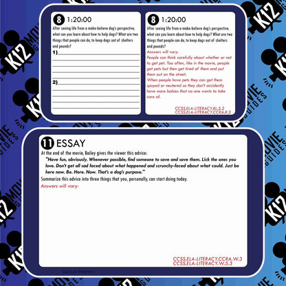 A Dog's Purpose Movie Guide | Questions | Worksheet (PG - 2017) Free Sample