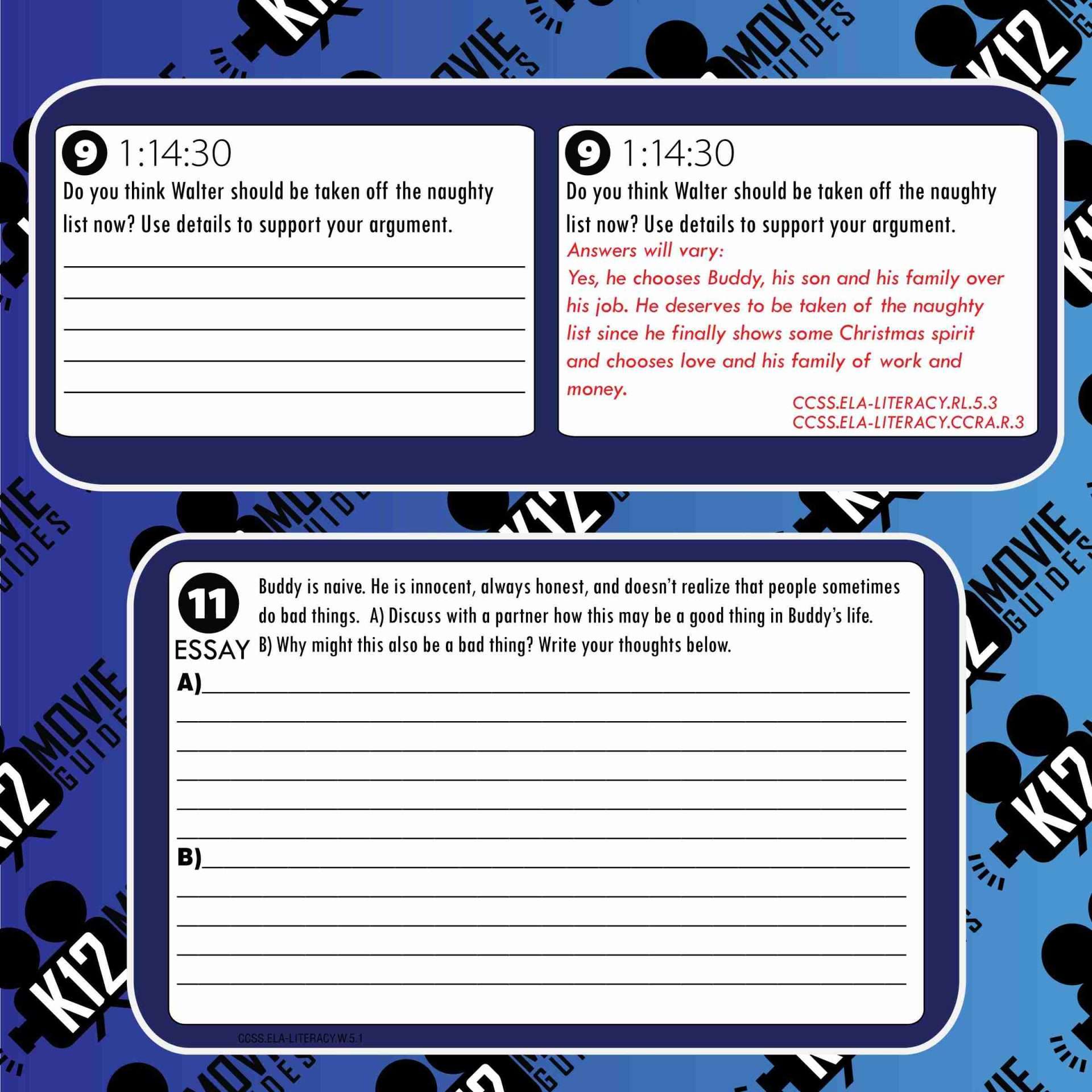 Elf Movie Viewing Guide | Questions | Worksheet | Google Form (PG - 2003) Free Sample