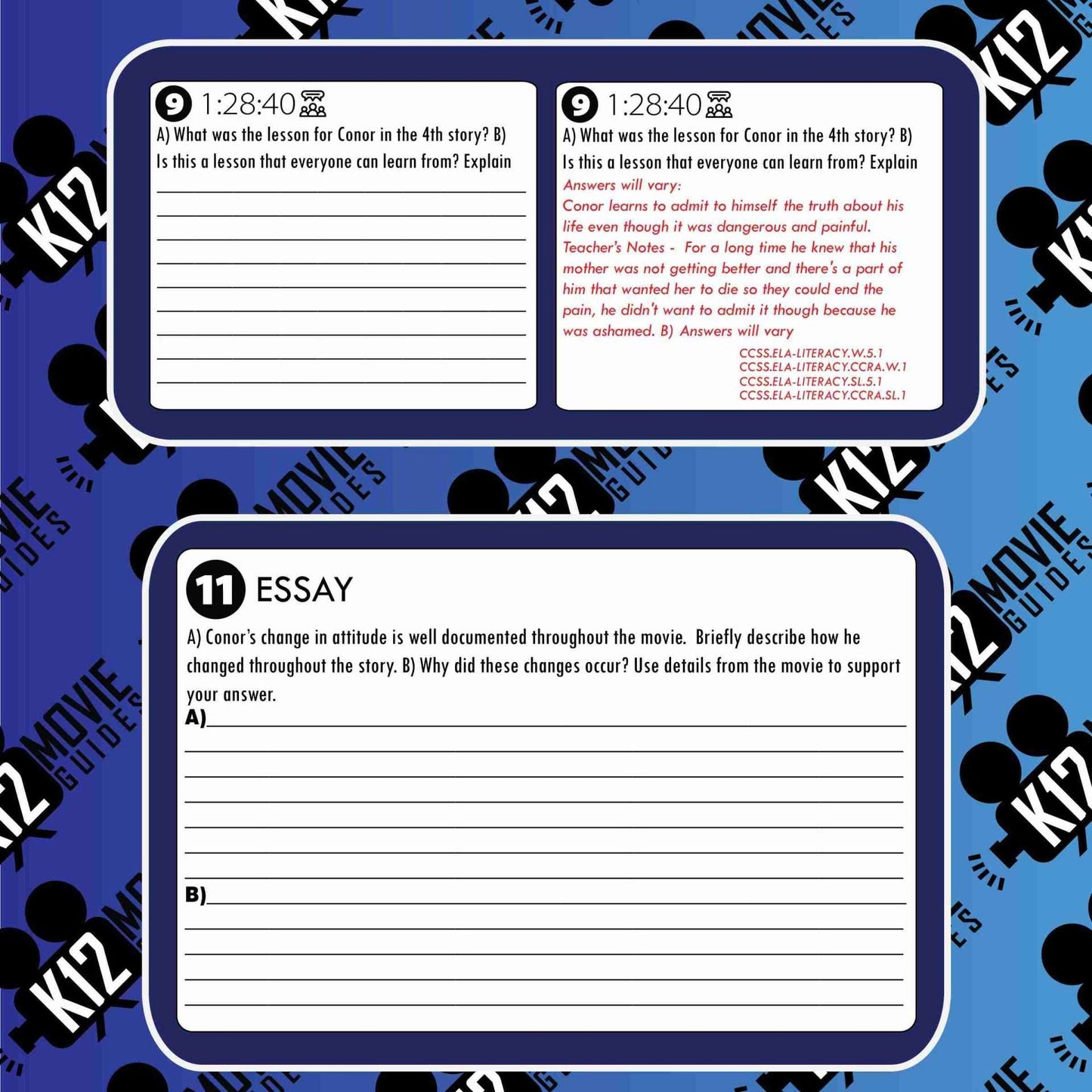 A Monster Calls Movie Guide | Questions | Worksheet | Google Slide (PG13 - 2016) Sample