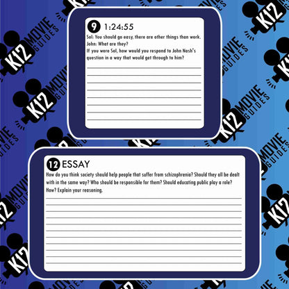 A Beautiful Mind Movie Guide | Questions | Worksheet (PG13 - 2001)