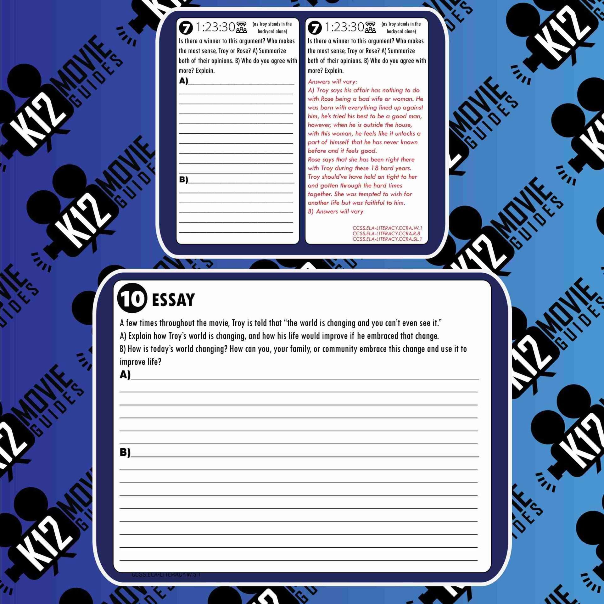 Fences Movie Viewing Guide | Questions | Worksheet | Google Forms (PG13 - 2016) Free Sample